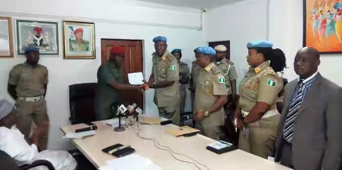 Youth Minister with Peace Corps Commandant