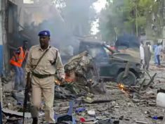 Scene of the Somalia car bomb attack