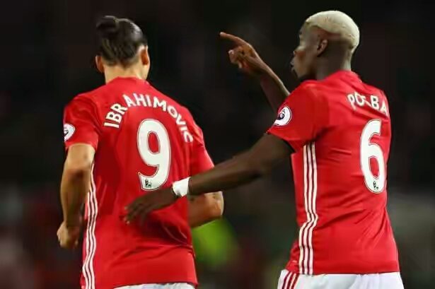 Ibrahimovic Pogba Southampton Aug2016