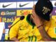 Neymar crying during press conference