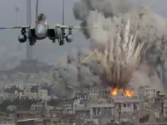 Heavy bombardment of Gaza strip