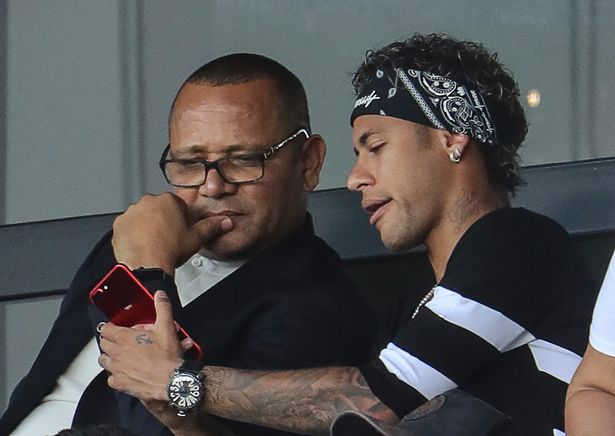 Neymar and his father
