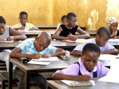 PIC. 16. PUPILS WRITING NATIONAL COMMON ENTRANCE EXAMINATION IN ABUJA 653x365