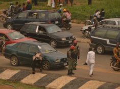 Heavy Shooting infron of Ekiti state Government House