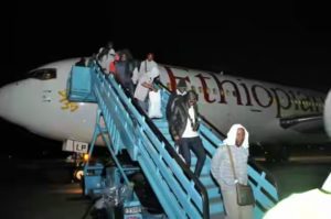Pic.27. 155 stranded Nigerians in Russia arrive Abuja e1532129184185