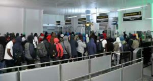 Pic.28. 155 stranded Nigerians in Russia arrive Abuja e1532129247480