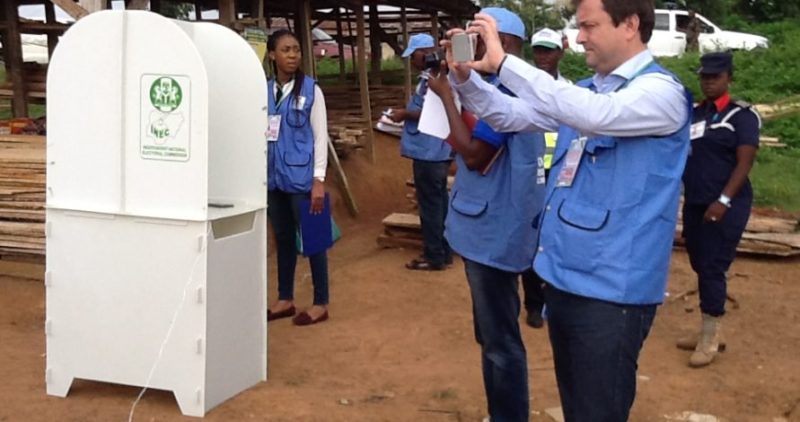 Some foreign observers during the poll e1531567493884
