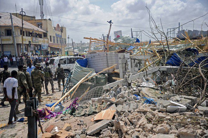 Speeding car in Somali capital explodes after police shoot at it