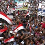 The 2013 Rabba Square protest against the ousting of Mohamed Morsi was violently broken up by security forces