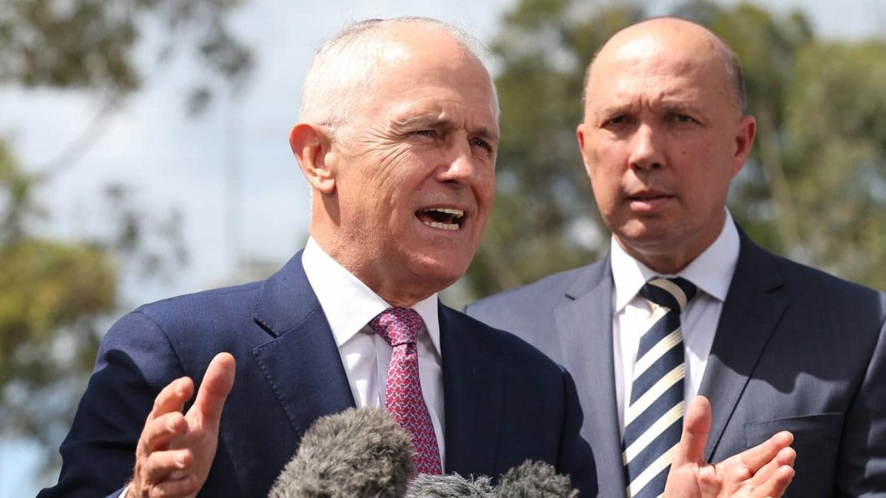 Malcolm Turnbull and Dutton