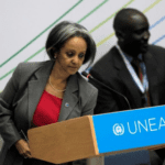 Sahle Work Zewde director general of the United Nations Office at Nairobi prepares to address delegates attending the first United Nations Environment Assembly UNEA in Nairobi Kenya June 23 2014 REUTERSNoor KhamisFile Photo