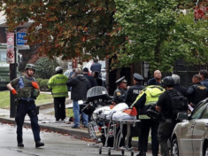 SYNAGOGUE SHOOTING LEAVES AT LEAST EIGHT DEAD