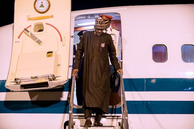 Buhari returns home 1