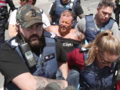 Man arrested at Far Right rally at St Kilda Beach