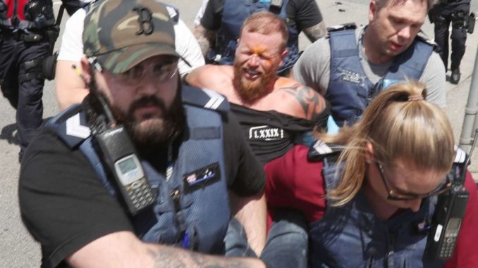 Man arrested at Far Right rally at St Kilda Beach