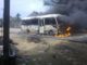ogoni youths set bus ablaze 1