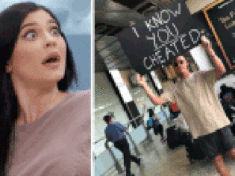 Aussie man confronts unfaithful girlfriend with giant sign at Melbourne airport