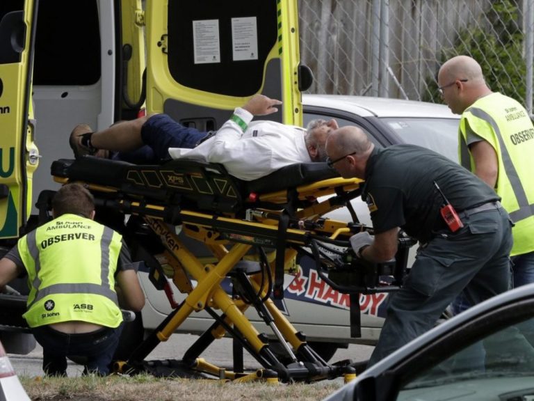 Scene of New Zealand mosque shootings