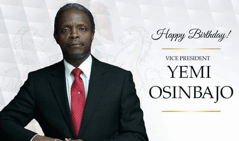 Happy Birthday Wishes to VP Osinbajo
