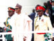 nigerias new president muhammadu buhari attends his swearing in on picture id475175132