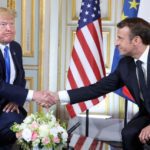USA President Donald Trump and French President Emmanuel Macron