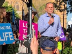 Former Australian Prime Minister Joins Anti Abortion Protest in Sydney