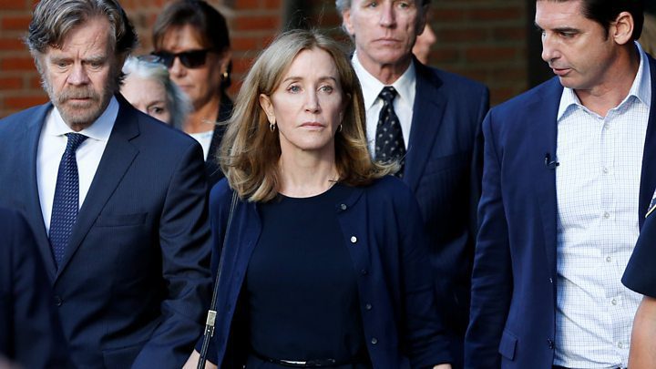 Hollywood actress Felicity Huffman jailed for daughter's college admission bribe