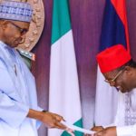 Buhari and South East Gov Dave Umahi 1