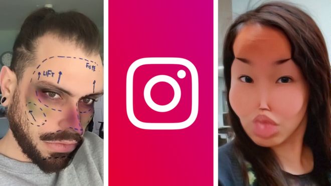 Instagram bans 'cosmetic surgery' filters