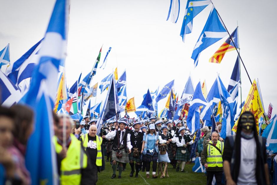 Thousands marched in Edinburgh in support of independence