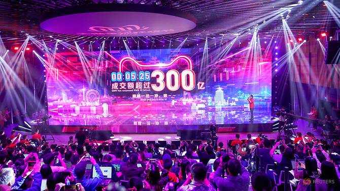 Alibaba breaks "Singles Day" record with more than $38 billion in sales in 24 hours