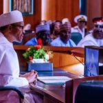President Muhammadu Buhari at the Executive Council Meeting of the All Progressive Congress Party Abuja