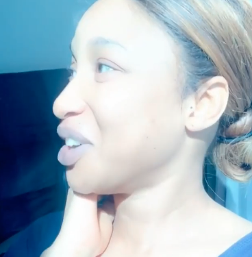 Tonto Dikeh in Dubai Hotel Room