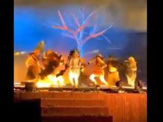 Three performers stabbed on stage in King Abdullah's park Saudi Arabia (Video)