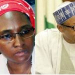 Finance Minister Zainab Ahmed and president Buhari