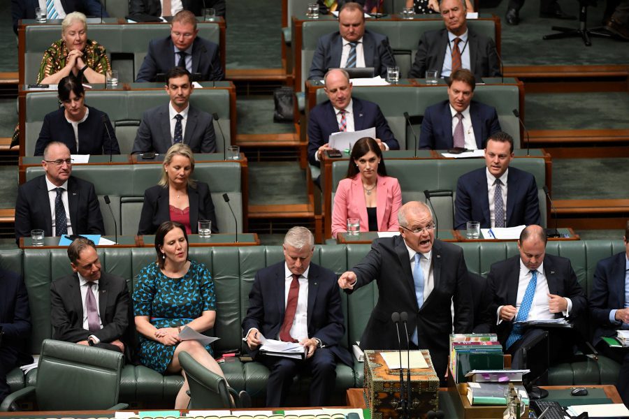 Question Time at Parliament House in Canberra