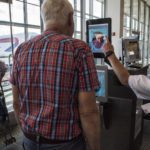 Dulles airport officials unveil new biometric facial recognition scannsers in Dulles VA