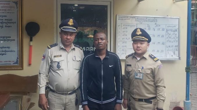 Homeless and jobless Nigerian man arrested in Cambodia