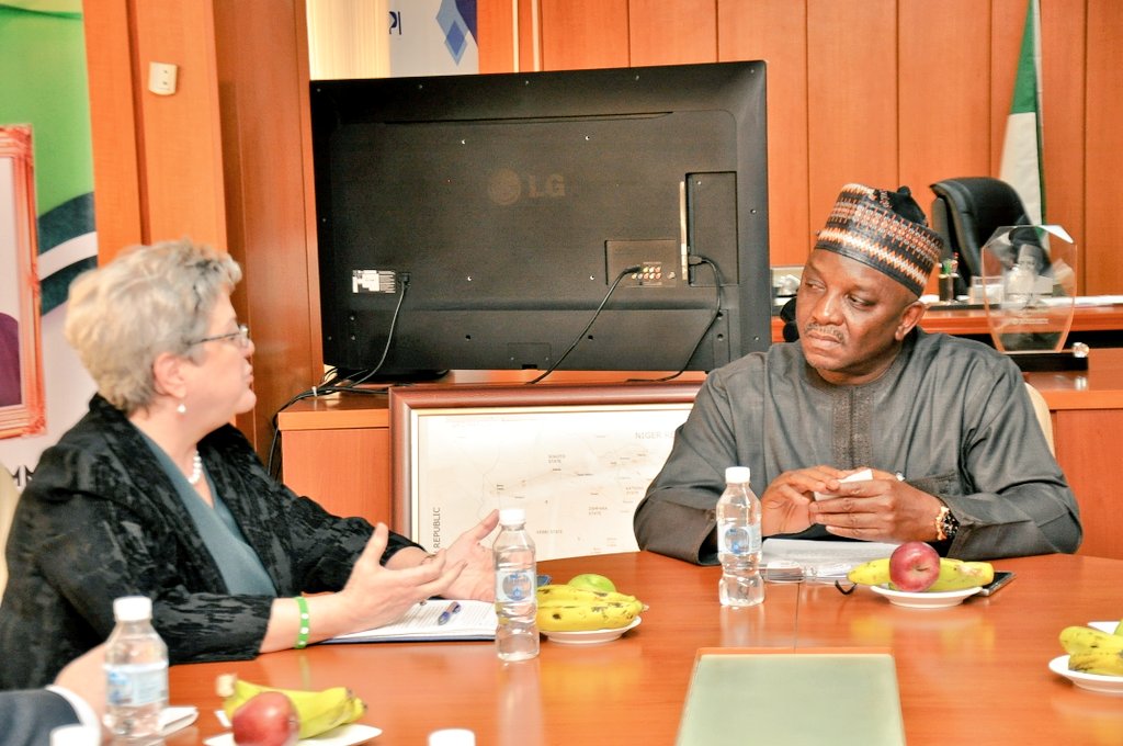 Minister of Power Engr. Sale Mamman and the American Ambassador to Nigeria Her Excellency, Ambassador Mary Beth Leonard