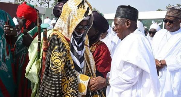 Sanusi Ganduje meet at Eid prayer ground 600x323 1