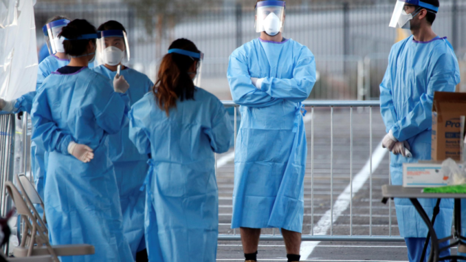 U.S. massively expanding hospitals as coronavirus death toll surpasses China's