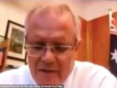 Born-again Prime Minister Scott Morrison prays God to 'give Australia strength' as they win the fight against coronavirus - video