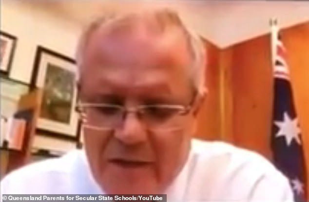 Born-again Prime Minister Scott Morrison prays God to 'give Australia strength' as they win the fight against coronavirus - video