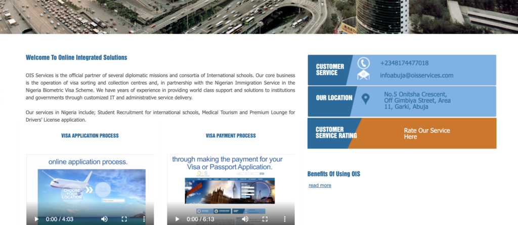 Online Integrated Solutions Website Screenshot
