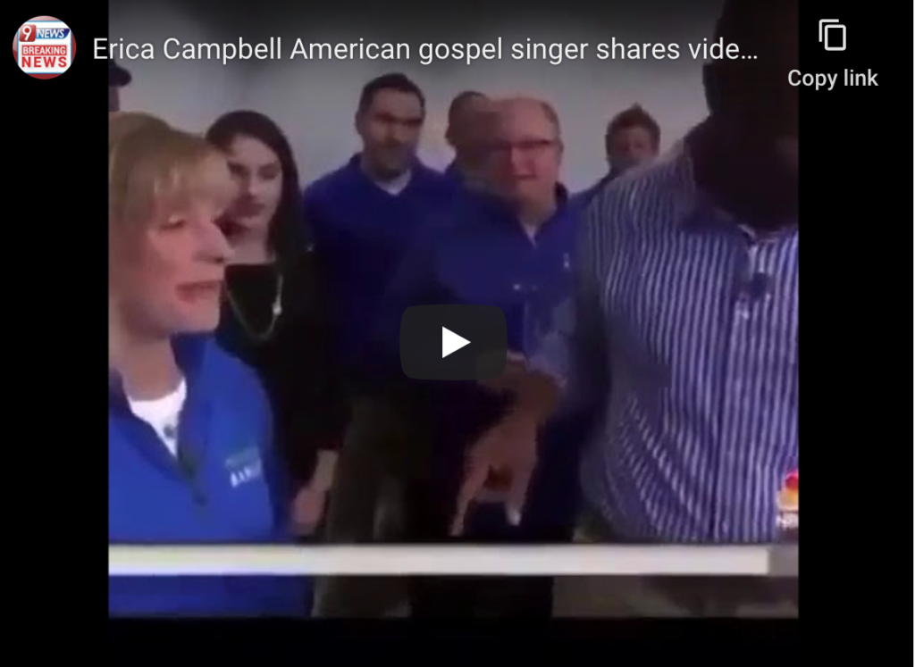 Erica Campbell American gospel singer shares video showing people receiving the Mark of the Beast amidst COVID-19