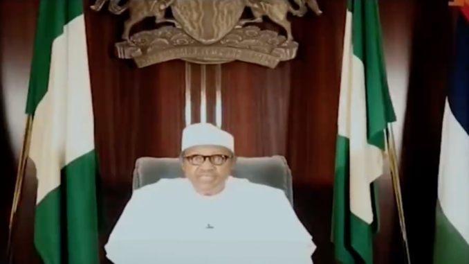 Nigerian President and Commander in Chief, Muhammadu Buhari