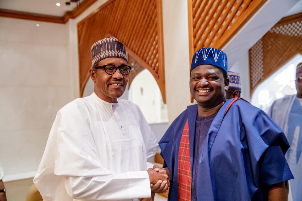 President Buhari and Femi Adesina