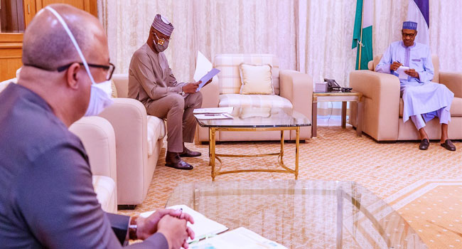 Buhari meets with the Nigerian Presidential Task Force on Covid-19