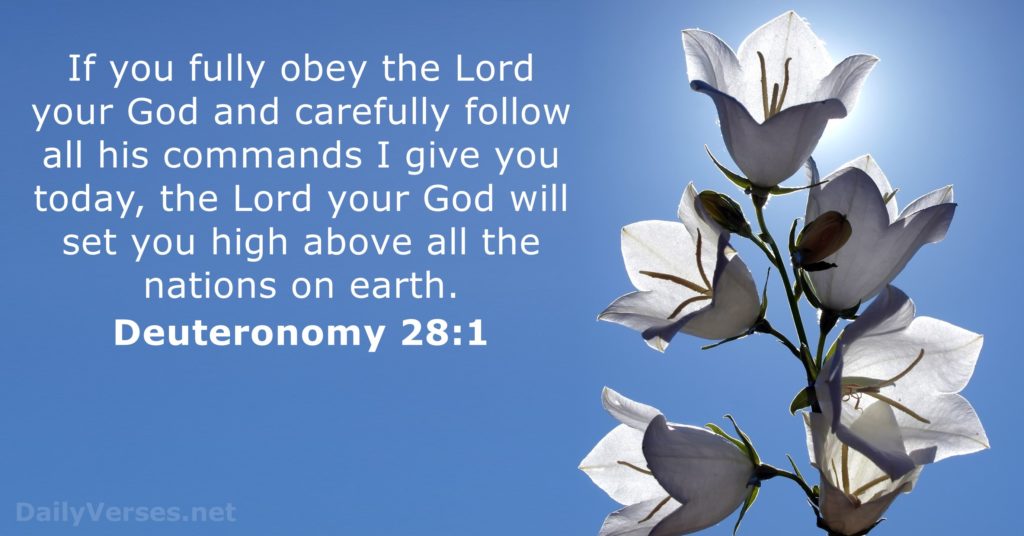 Deuteronomy 28-1 - Blessings of God for you