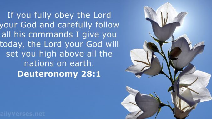 Deuteronomy 28-1 - Blessings of God for you